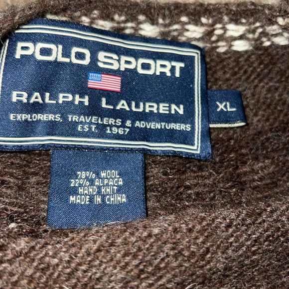 Beautiful men’s polo sport XL wool sweater - Picture 2 of 2